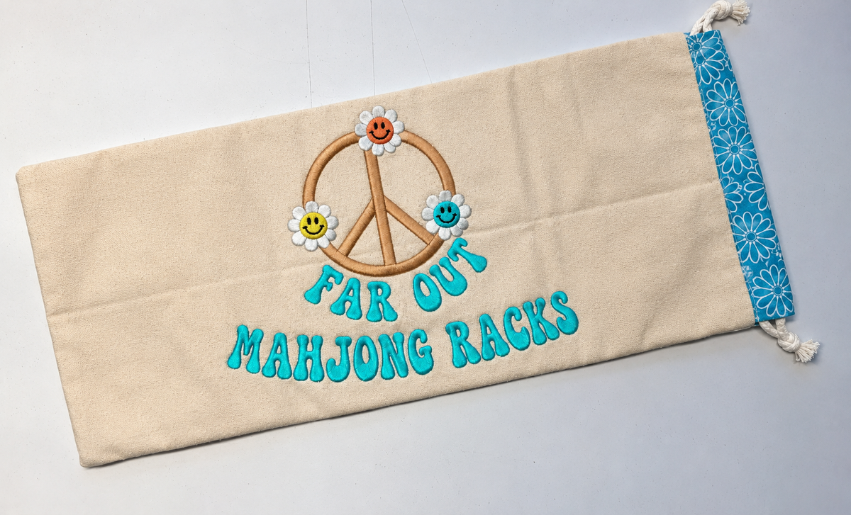 Mahjong Rack Bag-  Embroidered