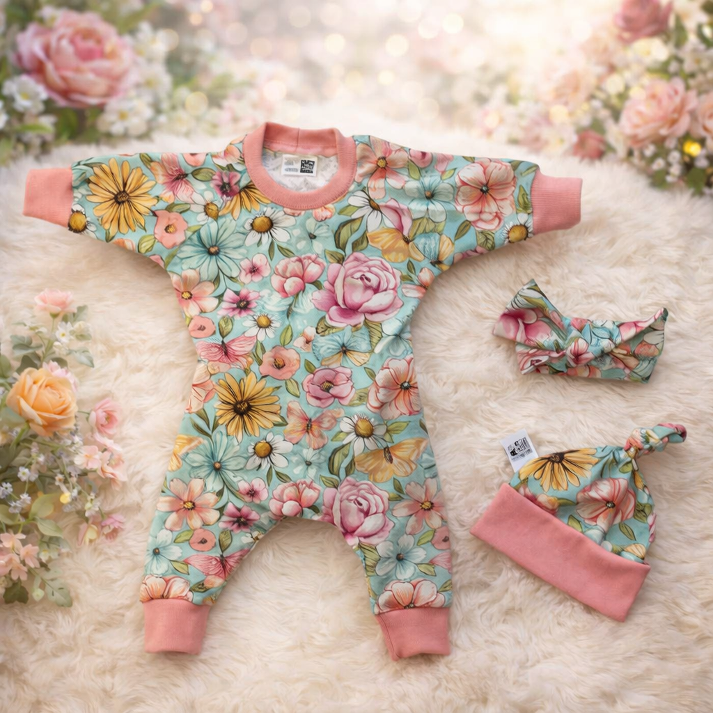 Romper - Meadow Romper with envelope back