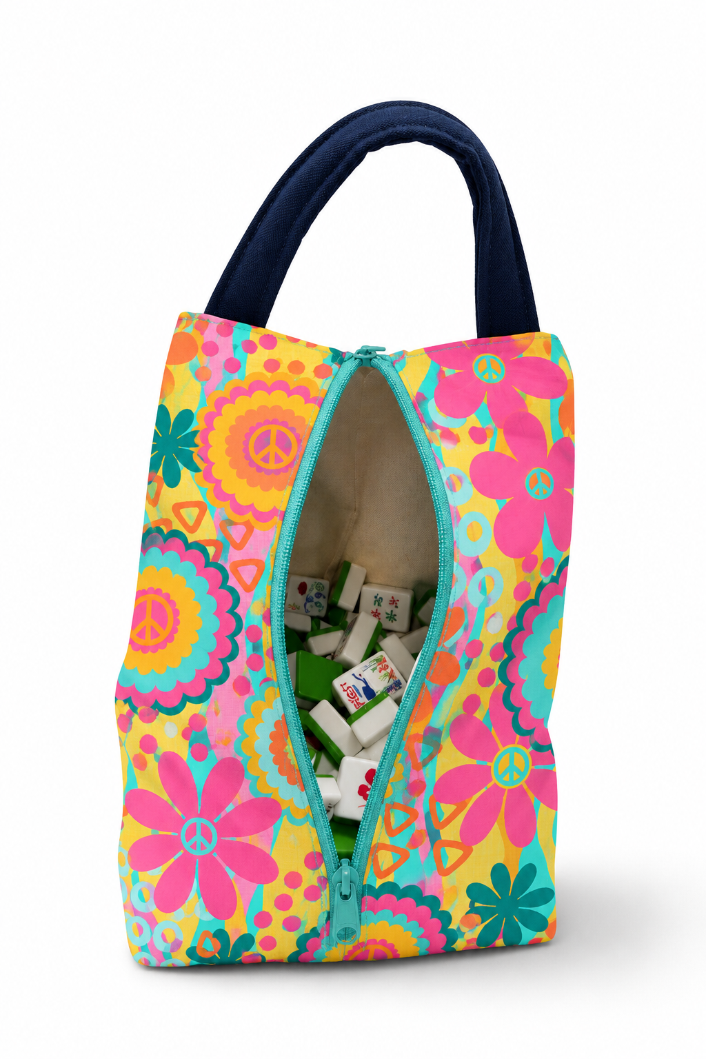 Mahjong Tile Bag-  Embroidered
