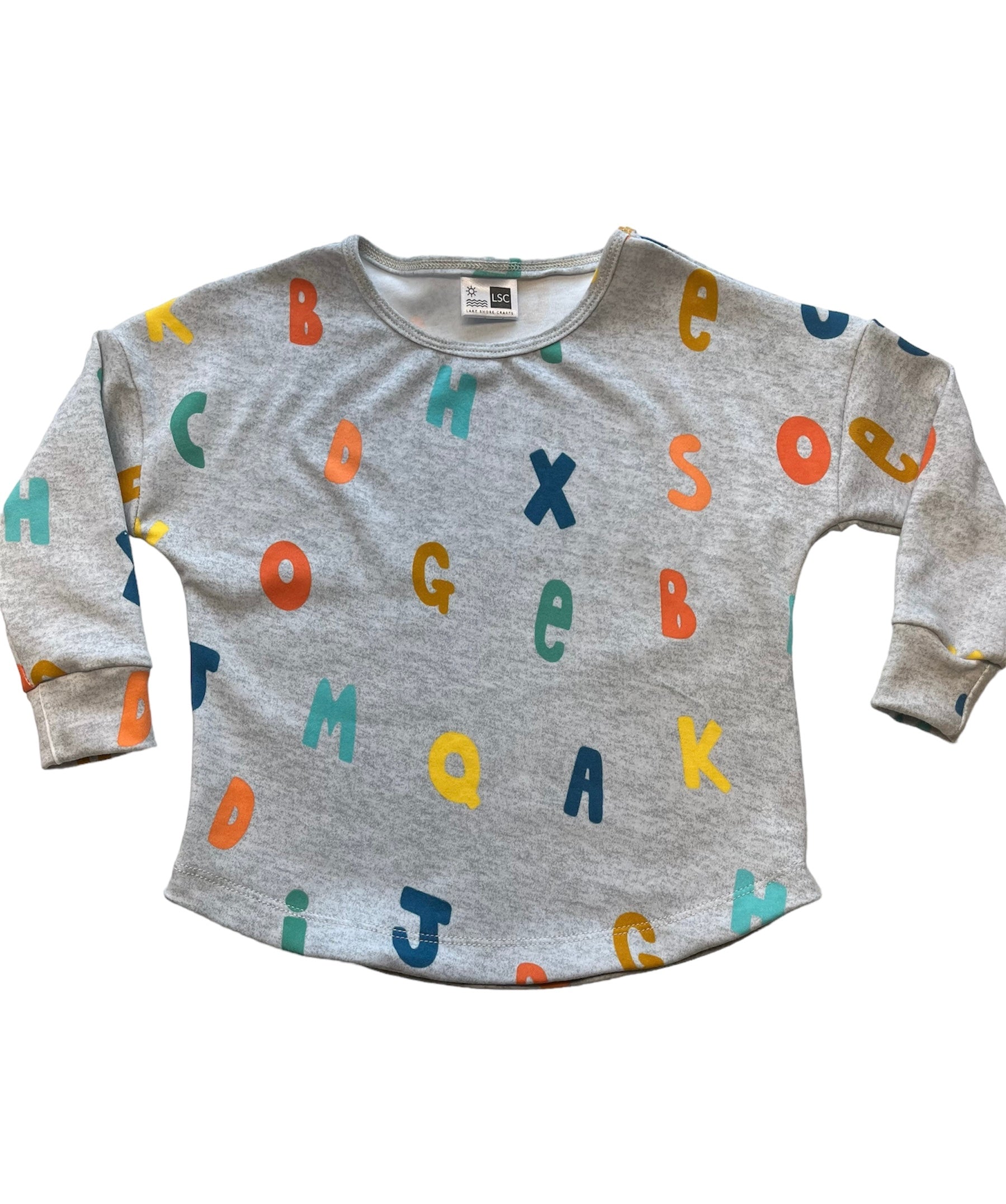 Dolman - shirt with long sleeves and curved hem