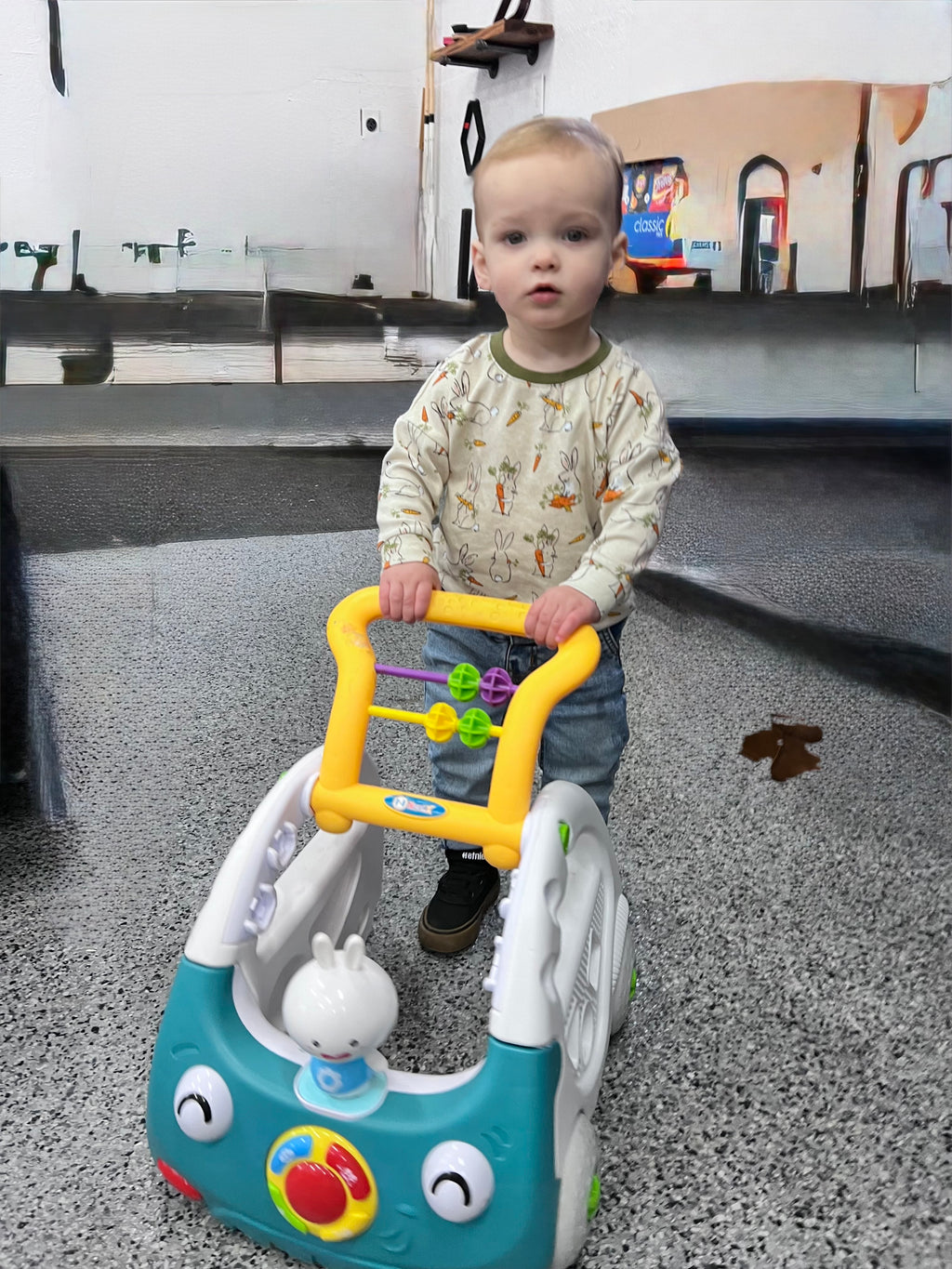 Dolman - shirt with long sleeves and curved hem