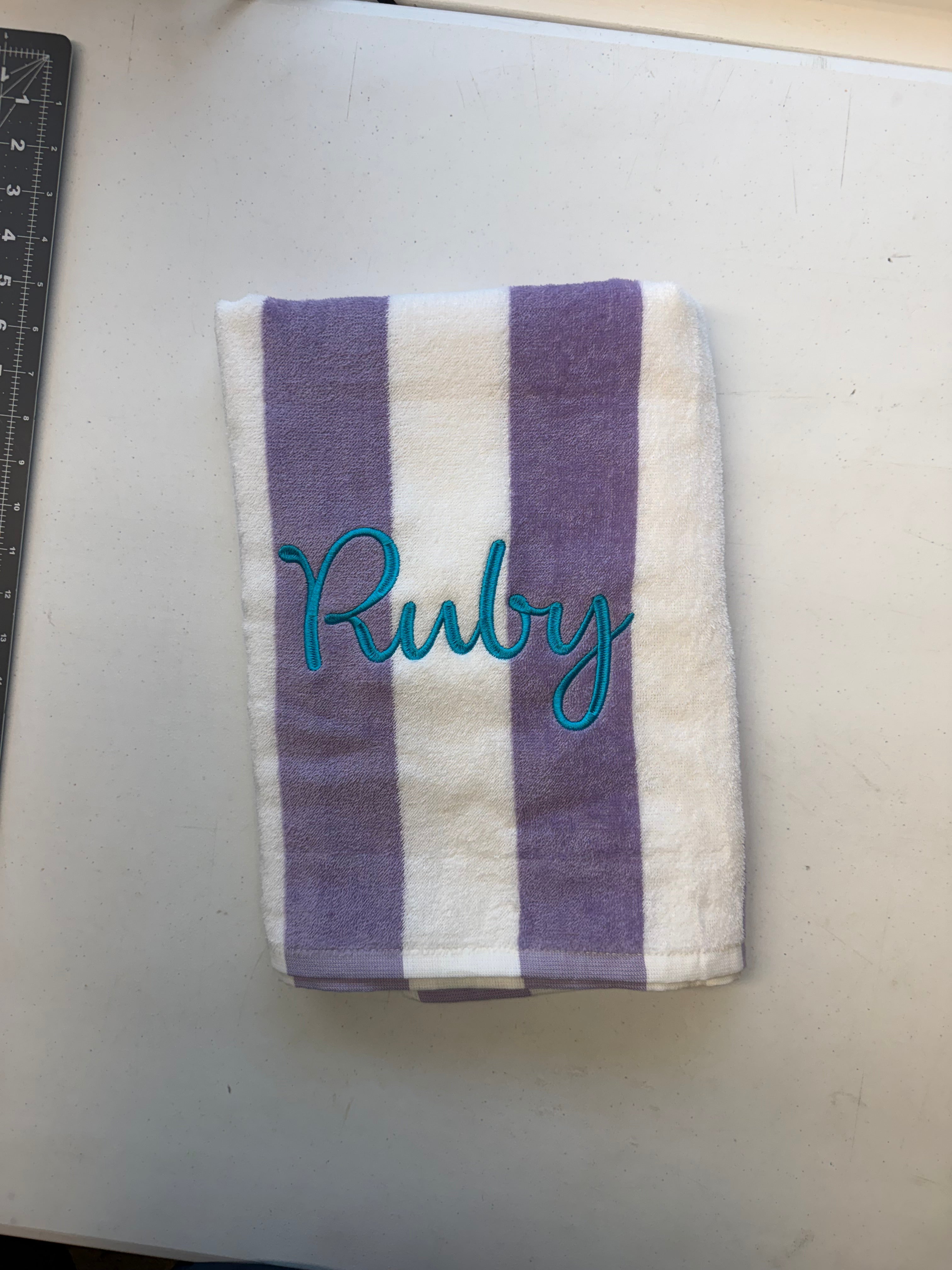 Beach Towels-  With A Name Embroidered