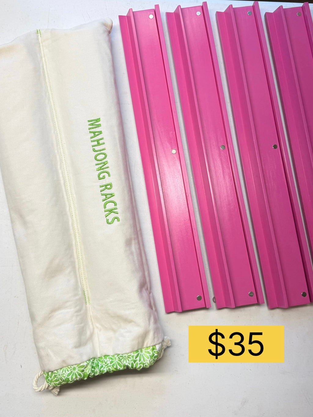Mahjong Rack Bag-  Embroidered