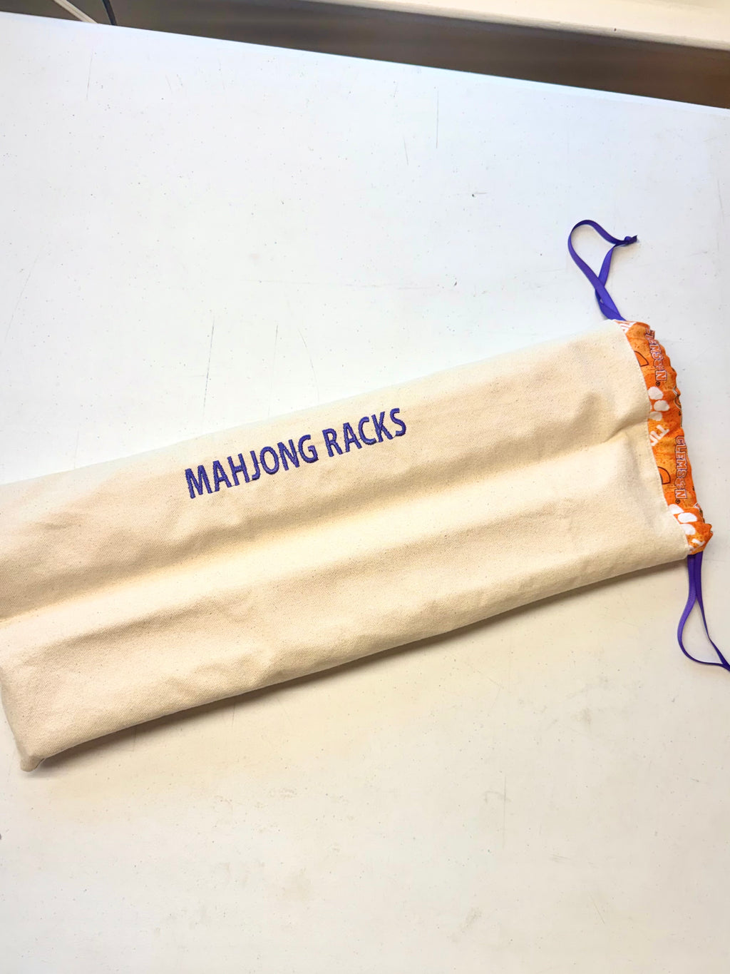 Mahjong Rack Bag-  Embroidered
