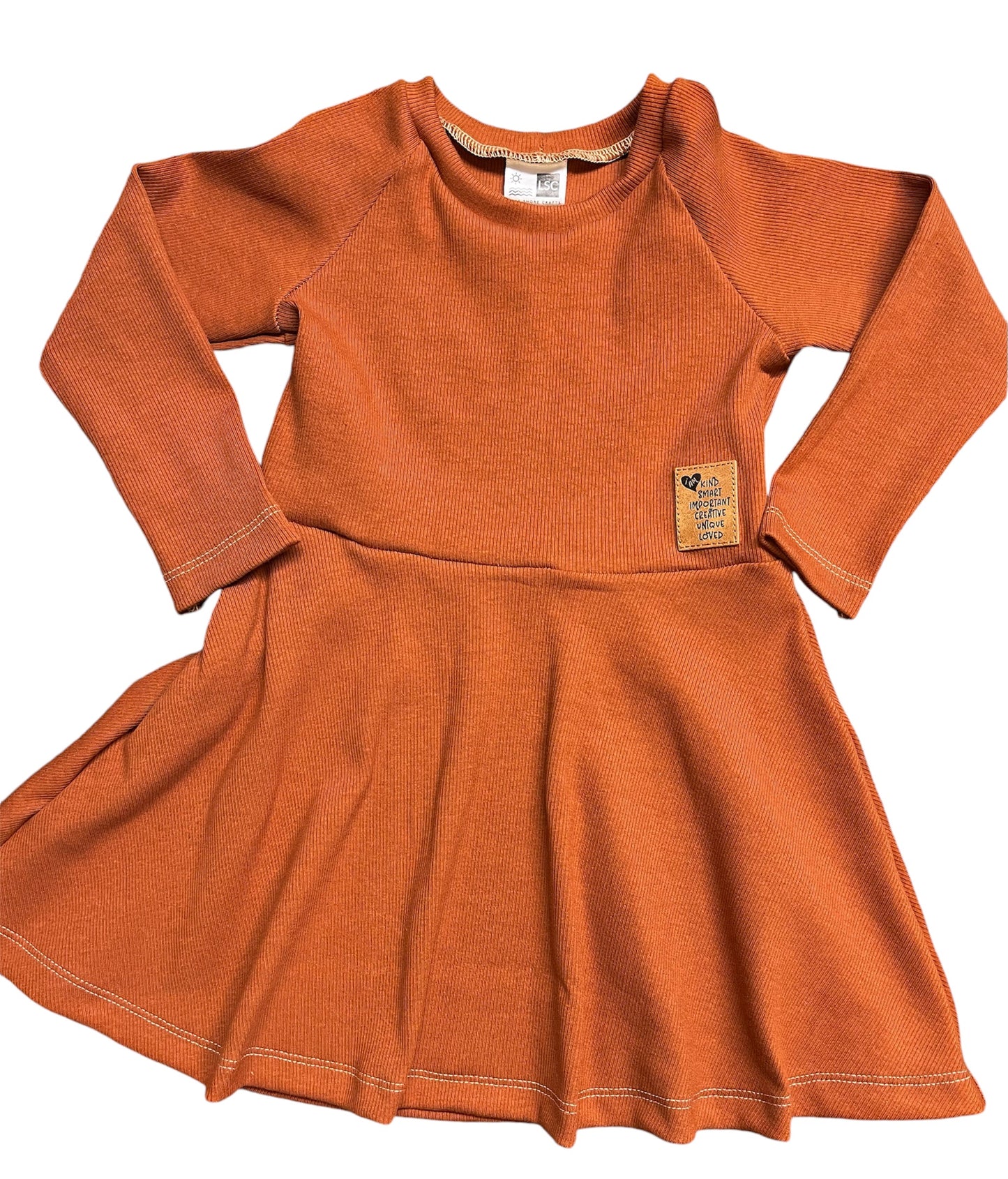 Dress - Peplum dress, long sleeve