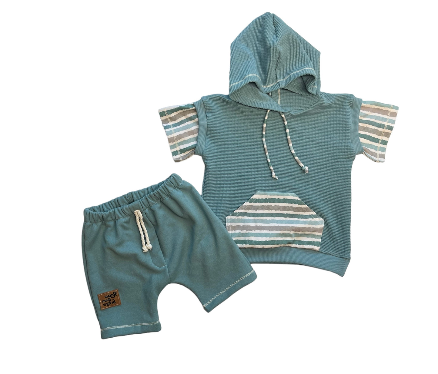 Slouchy Saturday - short sleeve hoodie and shorts (unisex outfit)