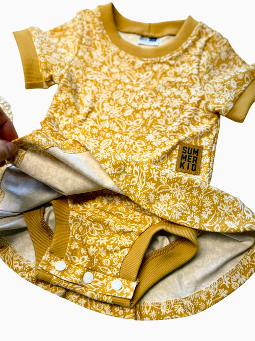 Bodysuit - Luna Bodysuit with skirt and butterfly sleeves