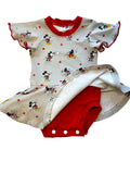 Bodysuit - Luna Bodysuit with skirt and butterfly sleeves