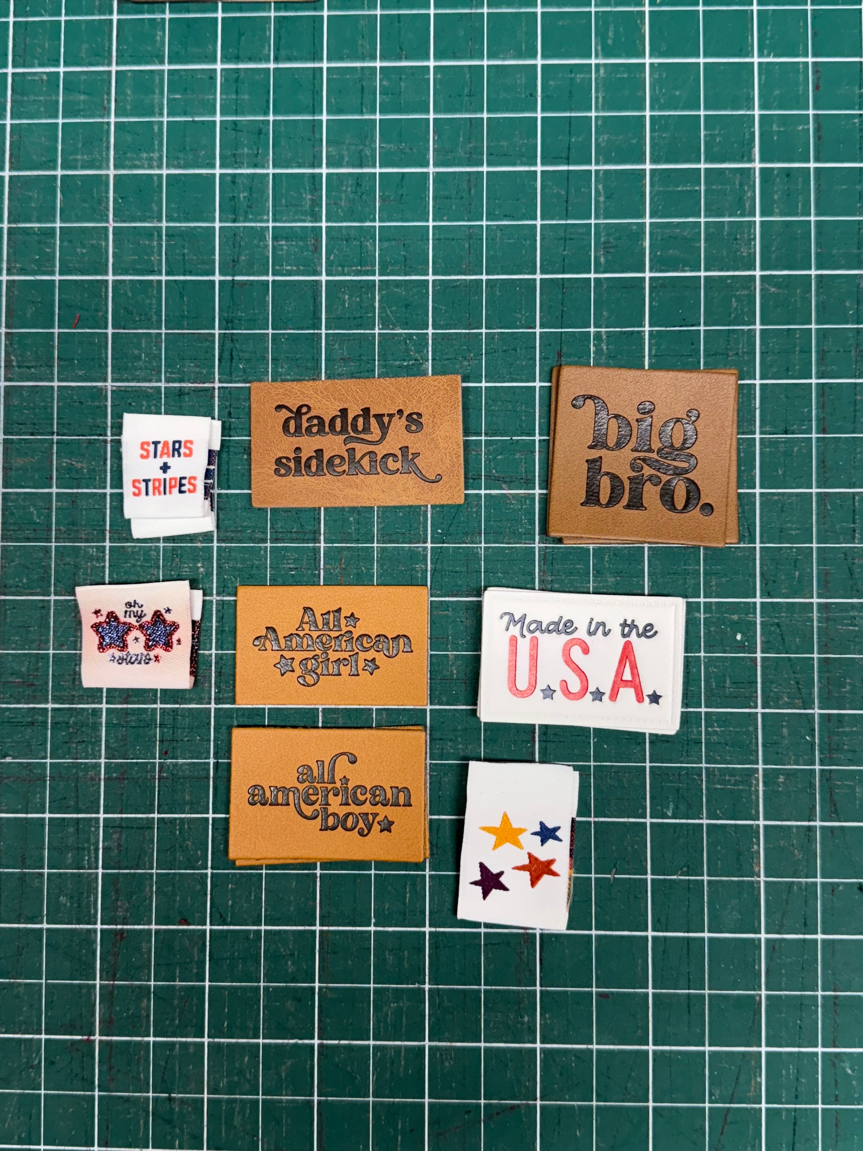 LABELS - Faux Leather, Woven, Cotton, and Silicone labels