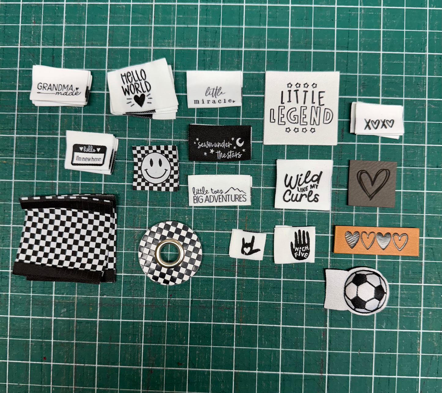 LABELS - Faux Leather, Woven, Cotton, and Silicone labels