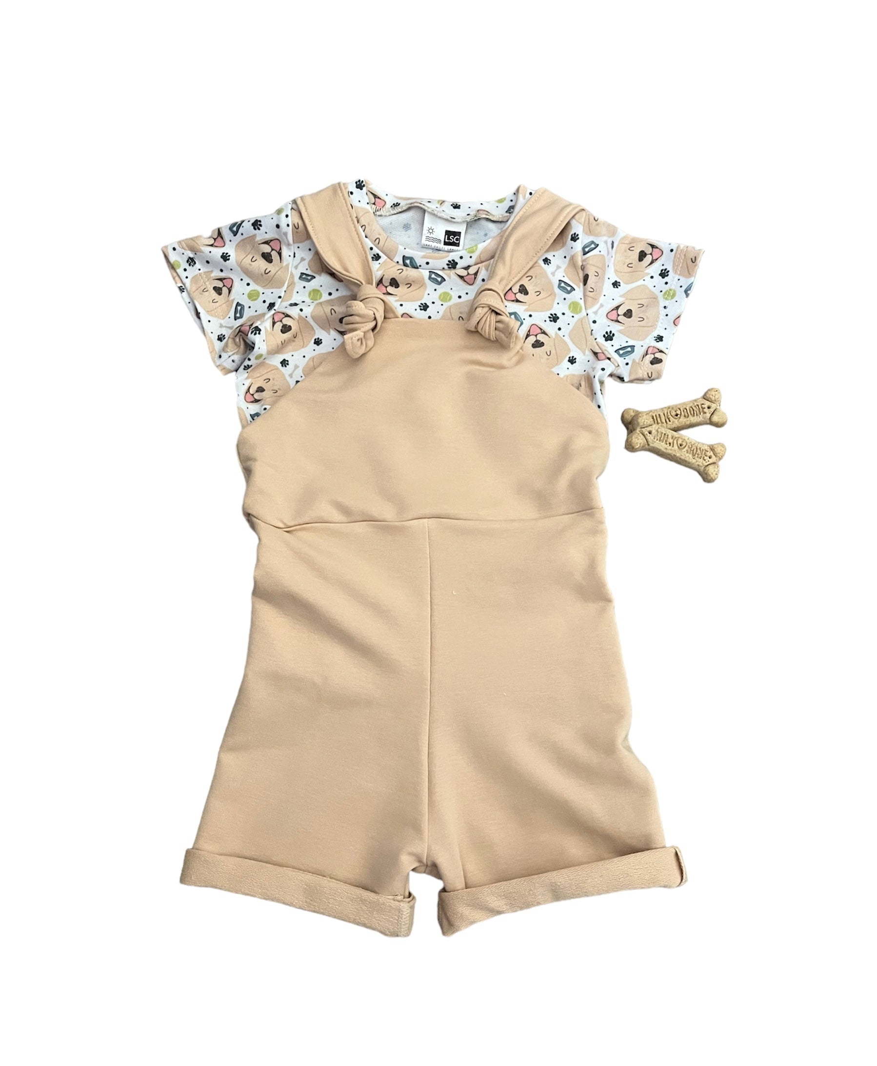 Knotted Overalls - Shorts