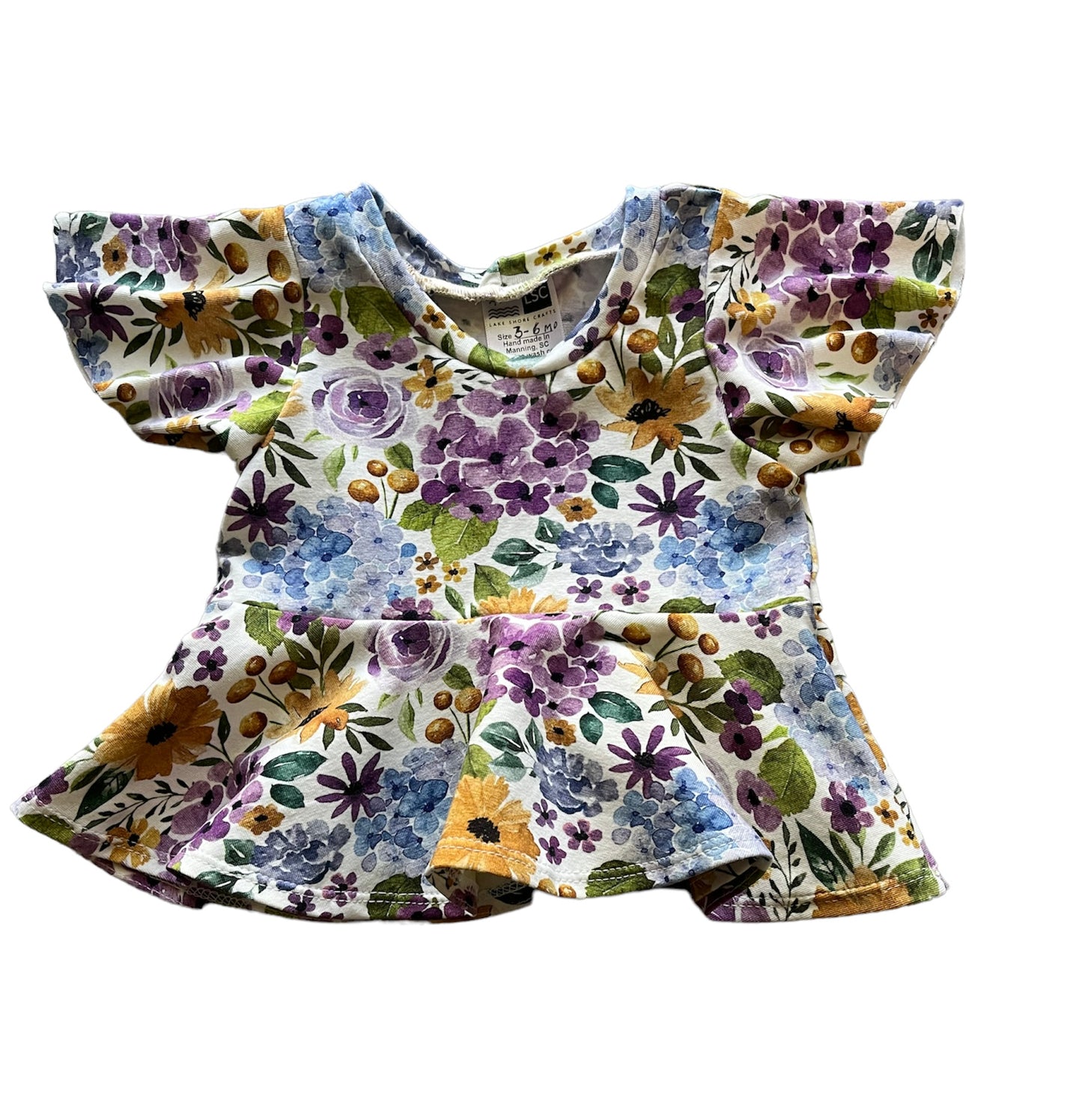 Shirt - Peplum top (with butterfly sleeve)