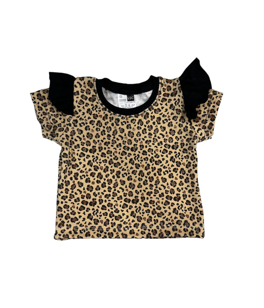 Shirt - Girls Flutter Sleeve T-shirt